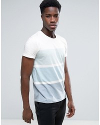 weißes horizontal gestreiftes T-Shirt mit einem Rundhalsausschnitt von Esprit