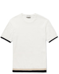 weißes horizontal gestreiftes T-shirt von TOMORROWLAND