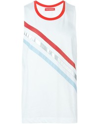 weißes horizontal gestreiftes Trägershirt von Gosha Rubchinskiy