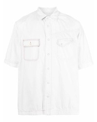 weißes Jeans Kurzarmhemd von Sacai