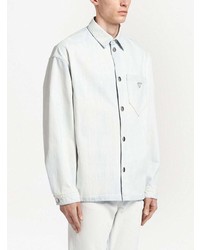 weißes Jeanshemd von Prada