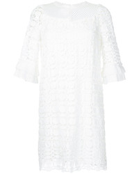 weißes Kleid aus Netzstoff von Aula
