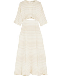 weißes Kleid mit Ausschnitten von Emilia Wickstead