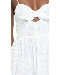 weißes Kleid mit geometrischem Muster von Parker