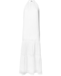 weißes Kleid mit geometrischem Muster von Nicole Miller