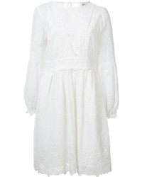 weißes Kleid mit Lochstickerei von Sea