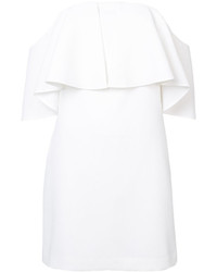 weißes Kleid mit Rüschen von Trina Turk