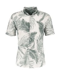 weißes Kurzarmhemd mit Blumenmuster von River Island