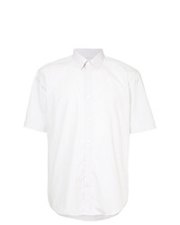 weißes Kurzarmhemd mit Vichy-Muster von Cerruti 1881