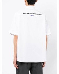 weißes Kurzarmhemd von AAPE BY A BATHING APE