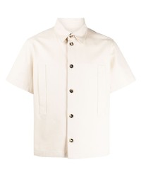 weißes Kurzarmhemd von Bottega Veneta
