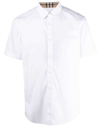 weißes Kurzarmhemd von Burberry