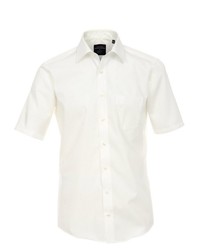 weißes Kurzarmhemd von Casamoda