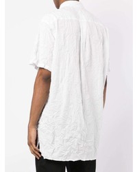 weißes Kurzarmhemd von Yohji Yamamoto