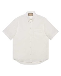 weißes Kurzarmhemd von Gucci