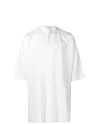 weißes Kurzarmhemd von Homme Plissé Issey Miyake