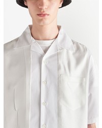 weißes Kurzarmhemd von Prada