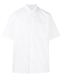 weißes Kurzarmhemd von Raf Simons
