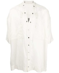 weißes Kurzarmhemd von Rick Owens