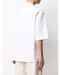 weißes Kurzarmhemd von Jil Sander