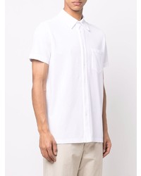 weißes Kurzarmhemd von Malo