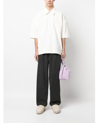 weißes Kurzarmhemd von Jil Sander