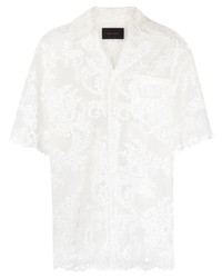 weißes Kurzarmhemd von Simone Rocha