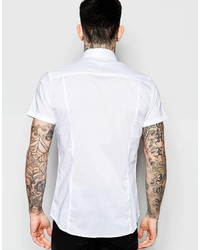 weißes Kurzarmhemd von Sisley