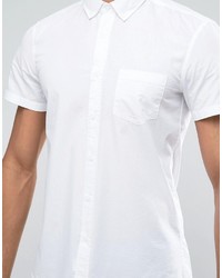 weißes Kurzarmhemd von Benetton