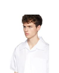 weißes Kurzarmhemd von Maison Margiela