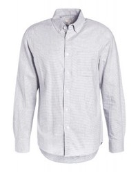 weißes Langarmhemd mit Karomuster von Club Monaco