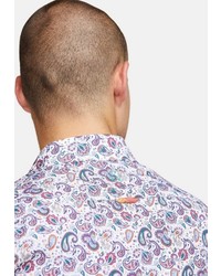 weißes Langarmhemd mit Paisley-Muster von colours & sons