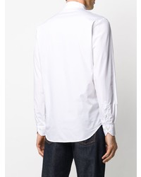 weißes Langarmhemd mit Paisley-Muster von Etro