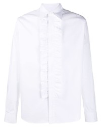 weißes Langarmhemd mit Rüschen von Ami Paris