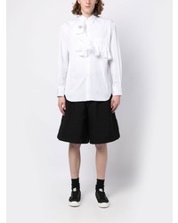 weißes Langarmhemd mit Rüschen von Comme Des Garcons SHIRT