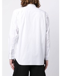 weißes Langarmhemd mit Rüschen von Comme Des Garcons SHIRT