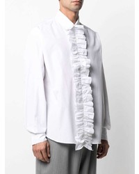 weißes Langarmhemd mit Rüschen von Marni