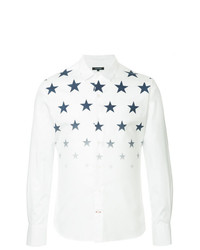 weißes Langarmhemd mit Sternenmuster von GUILD PRIME