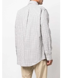 weißes Langarmhemd mit Vichy-Muster von Polo Ralph Lauren