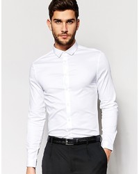 weißes Langarmhemd von Asos