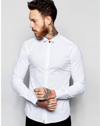 weißes Langarmhemd von Asos