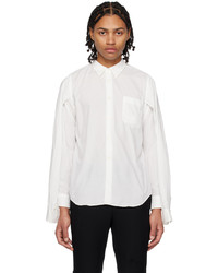 weißes Langarmhemd von Black Comme Des Garçons