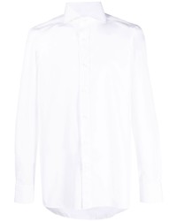 weißes Langarmhemd von Borrelli