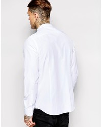 weißes Langarmhemd von Asos