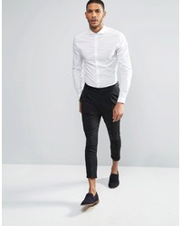 weißes Langarmhemd von Asos