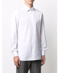 weißes Langarmhemd von Ermenegildo Zegna