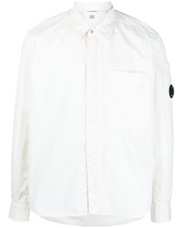 weißes Langarmhemd von C.P. Company