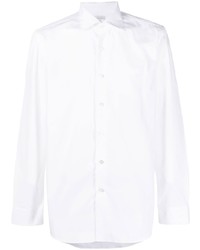 weißes Langarmhemd von Caruso