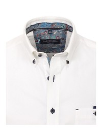 weißes Langarmhemd von Casamoda
