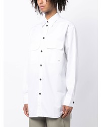 weißes Langarmhemd von Jil Sander